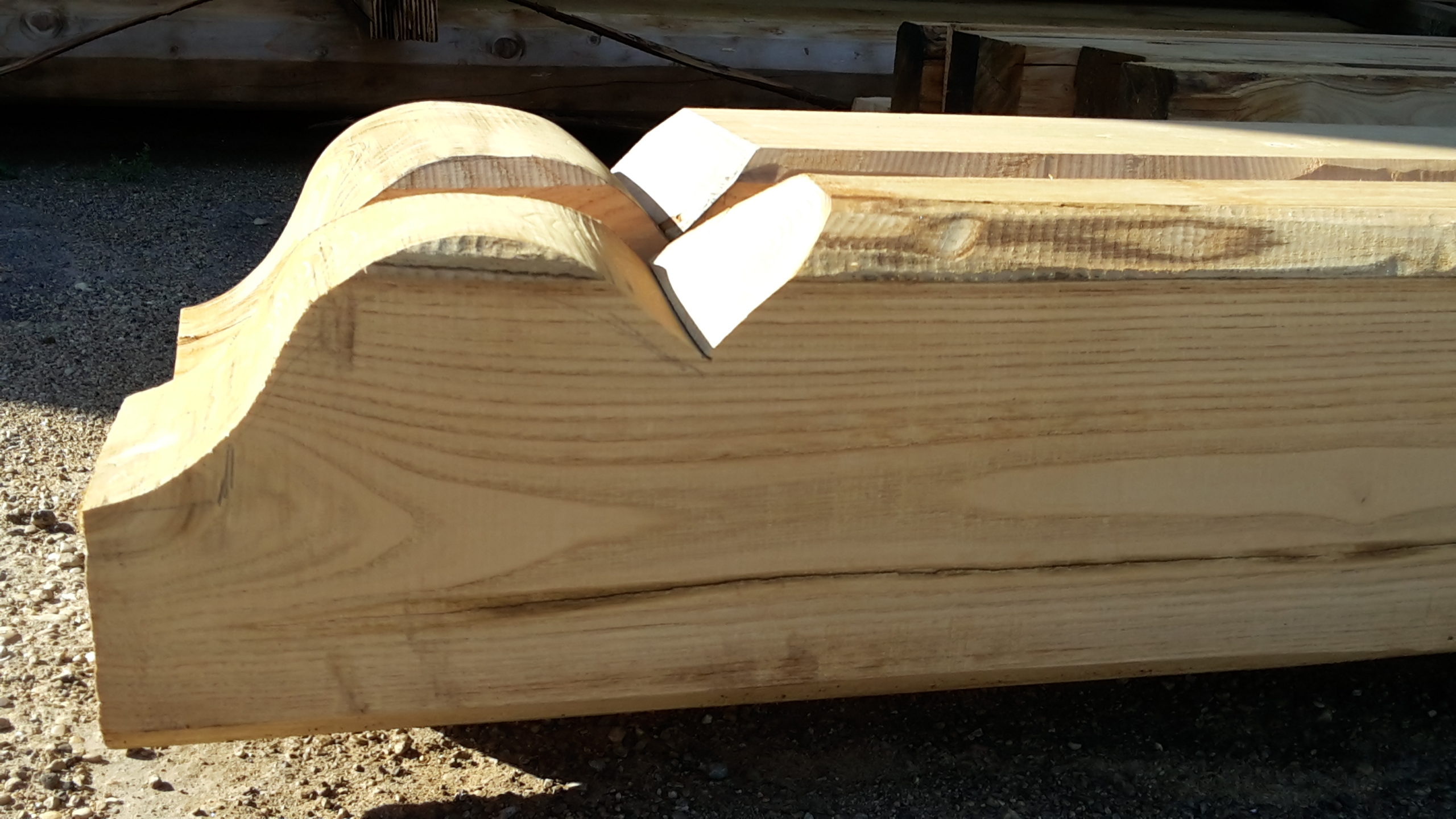 TRAVE CASTAGNO LAVORATO