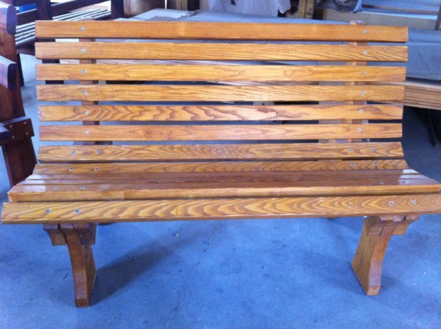 Panchina in legno massello