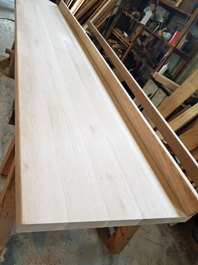 Piano cucina in legno massello di Rovere